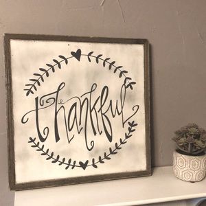 HOBBY LOBBY rustic Thankful sign